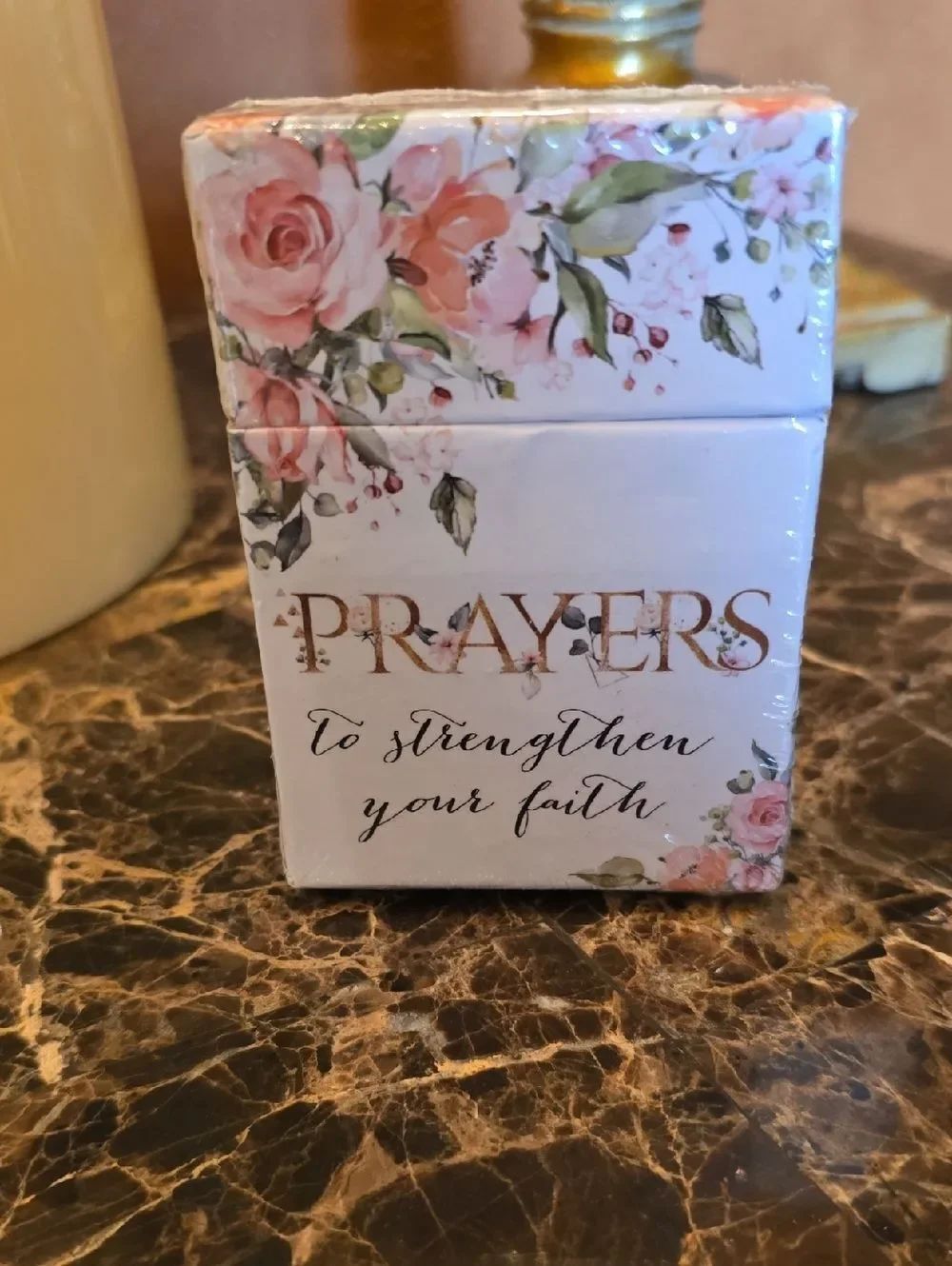 Floral 'Prayers' Keepsake Box - Pink